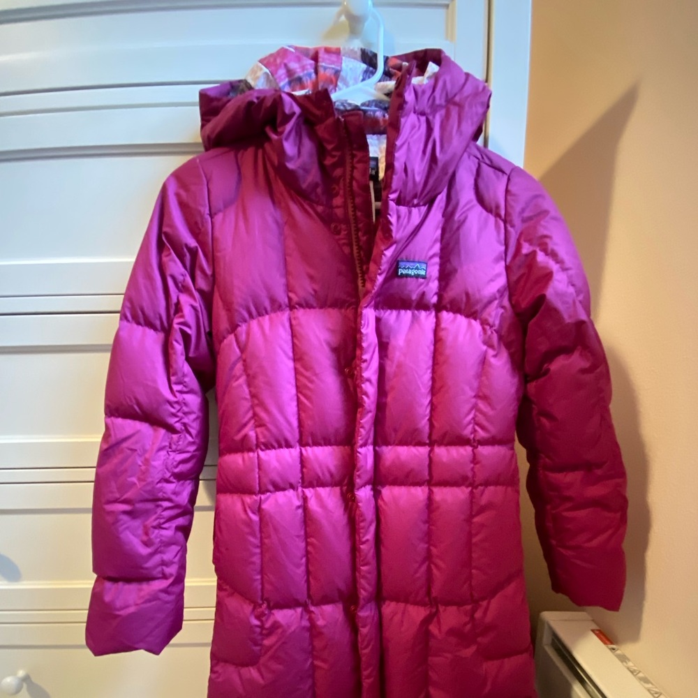 Patagonia Girls Down With It Parka/Jacket Girls size Medium (10)